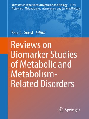 cover image of Reviews on Biomarker Studies of Metabolic and Metabolism-Related Disorders